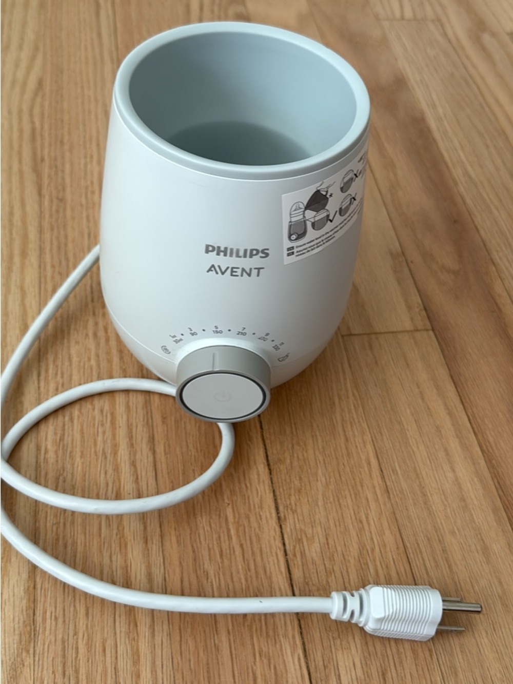 Philips Avent White Bottle Warmer - Electric Bottle and Food Heater